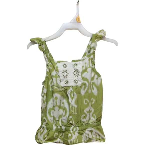 Gymboreee Size 7 Green/White Girls Shirt sku5 - Picture 1 of 4